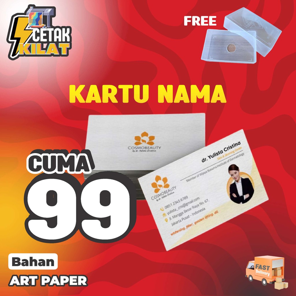 

DISCOUNT CETAK KILAT - CETAK KILAT - KARTU NAMA MURAH BERKUALITAS GRATIS DESAIN FREE BOX [100%