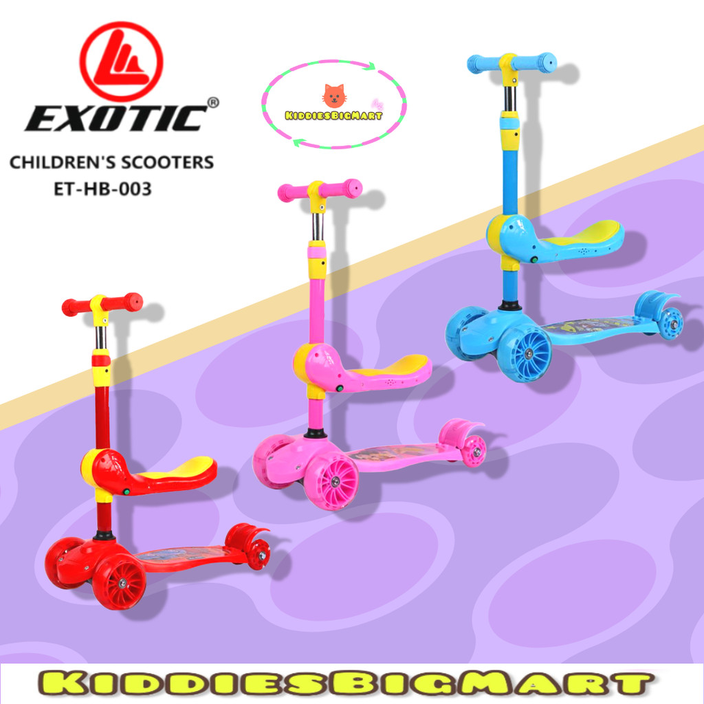 Exotic Scooter ET HB 003 HB 005 HB 006 Mainan Anak Skuter Otoped Skuter Multifungsi