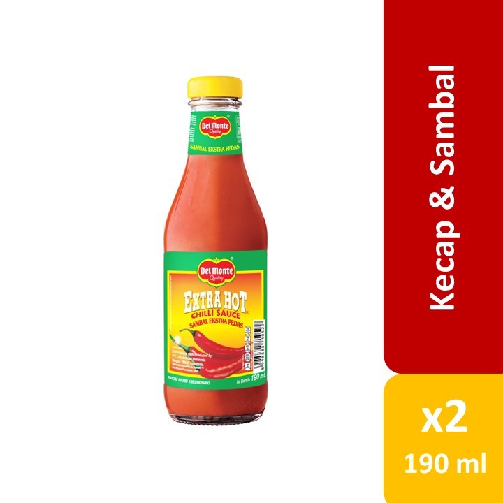 

Delmonte Saus Extra Hot Chilli 2 x 190 mL