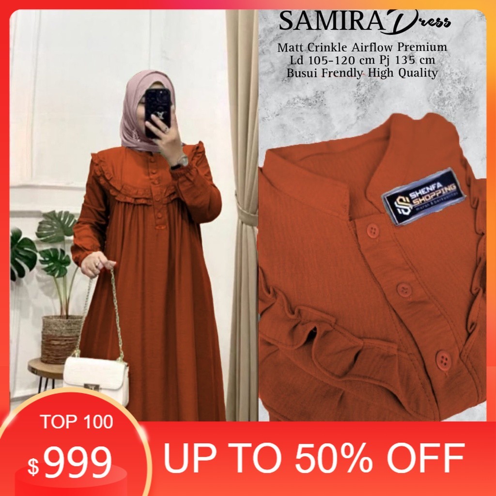 MURAAHH / GAMIS CRINKLE AIRFLOW TERBARU 2024 / GAMIS CRINKLE LD 120
