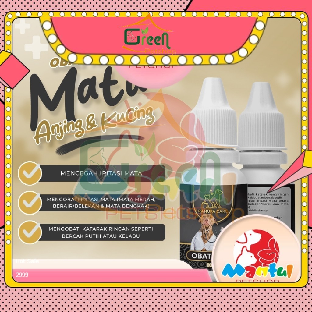 RANUFA 0bat Tetes Mata Kucing Dan Anjing 10ml