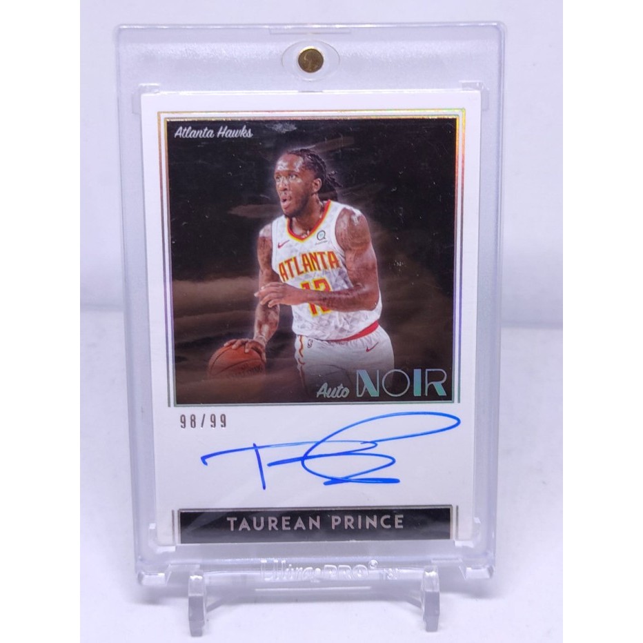 ORIGINAL Kartu Basket NOIR Taurean Prince AUTO OnCard HAWKS -VERY RARE