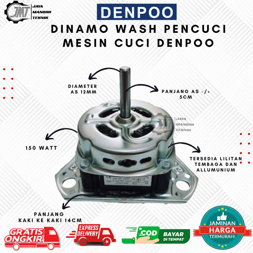 Dinamo Wash | Pencuci Untuk Mesin Cuci Denpoo 2 tabung