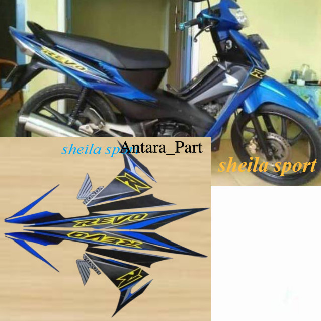 Stripping Sticker Polet LIst Lis Let Pleret Warna Striping sticker lis body honda revo lama old cw t