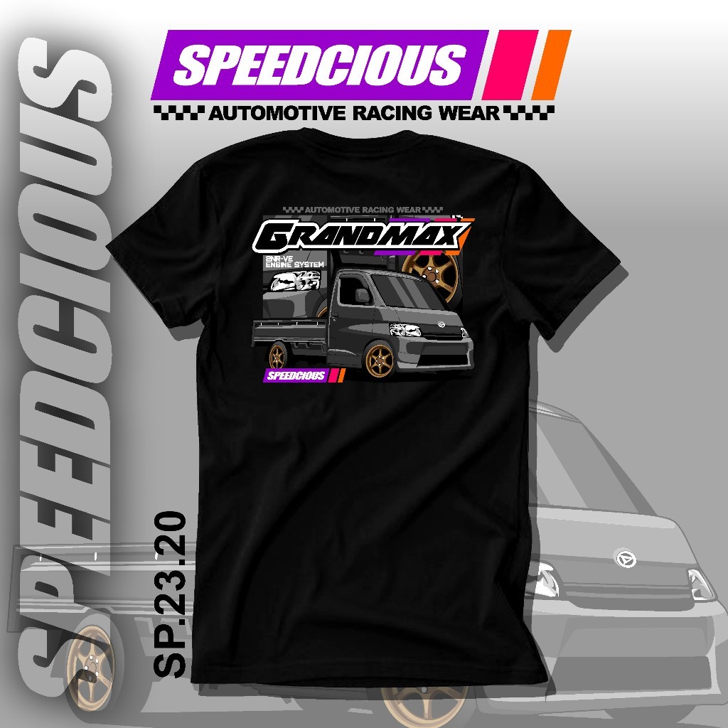 Kaos Mobil Daihatsu Grandmax Pickup Baju Racing Modifikasi Pick Up Mbois Otomotif Terbaru Tshirt 23.