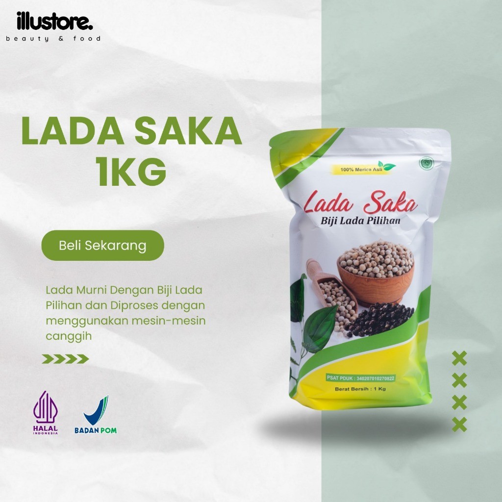 

Lada Putih Bubuk 1 Kg / 500g Merica Putih Super / Lada Putih Alami