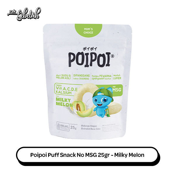 

Poipoi Puff Snack Milky Melon 25g - No MSG | Tanpa Pengawet | Healthy Snack Sehat | Tidak Digoreng | Rak Sebelah