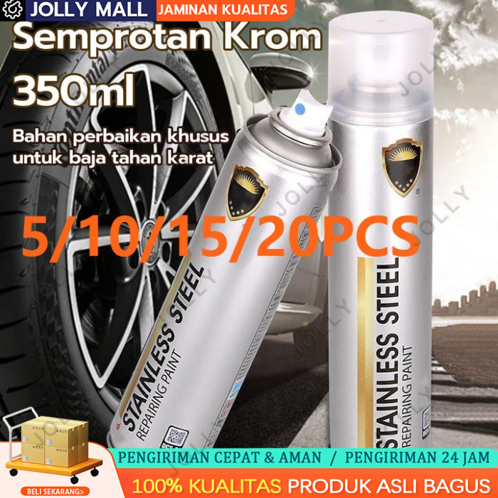 

Mi Cat Semprot Semprot Cat Logam Chrome Spray 350ML Chrome Spray Paint Anti Karat Warna Stainless