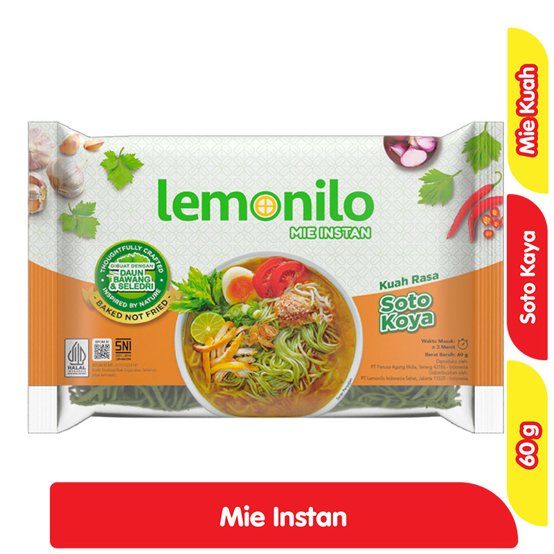 

Lemonilo mie goreng dan kuah instant alami Mie Instant Sehat 70gr - Mie Organik / Lemonilo Mie Instan mie sehat MSD