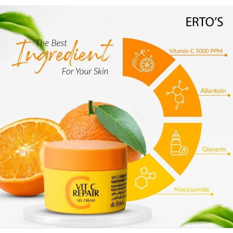 ERTOS VIT C REPAIR GEL CREAM PENCERAH dr. ertos