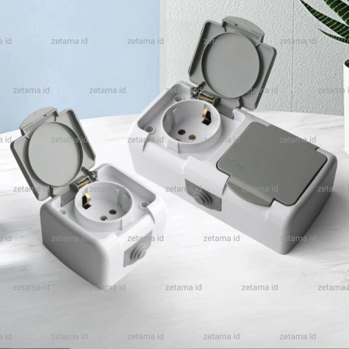 Stop Kontak Outdoor Waterproof Stop Kontak Penutup Luar Ruangan Colokan Listrik YW-9 Series