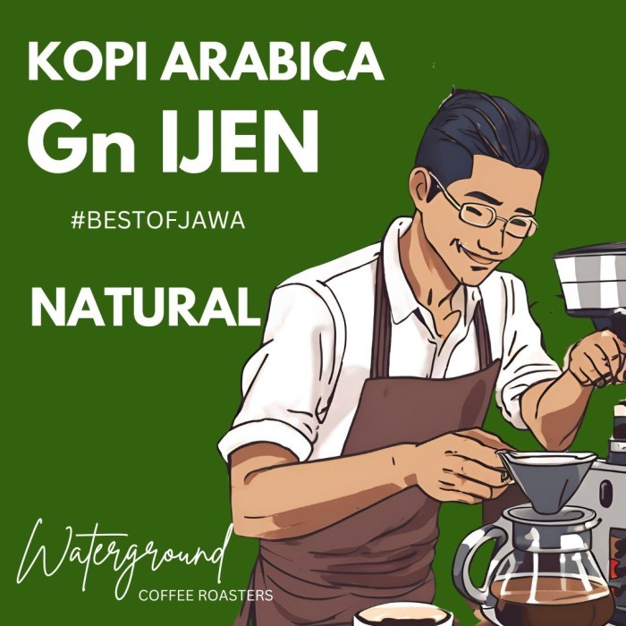 

Kopi Arabika Ijen Raung NATURAL 500 gram Single Origin Arabica Coffee - Giling V60, 500GR (50 Cups)