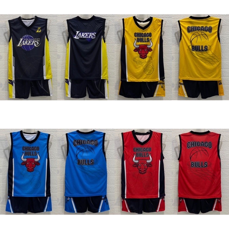 setelan singlet kutung jersey anak basket printing NBA kids