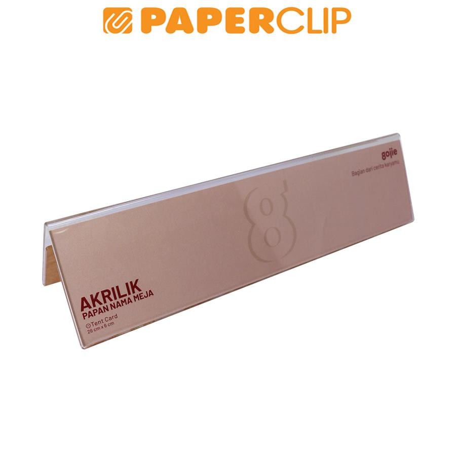 

ACRYLIC SIGN HOLDER TABLE / AKRILIK GOJIE 6X26