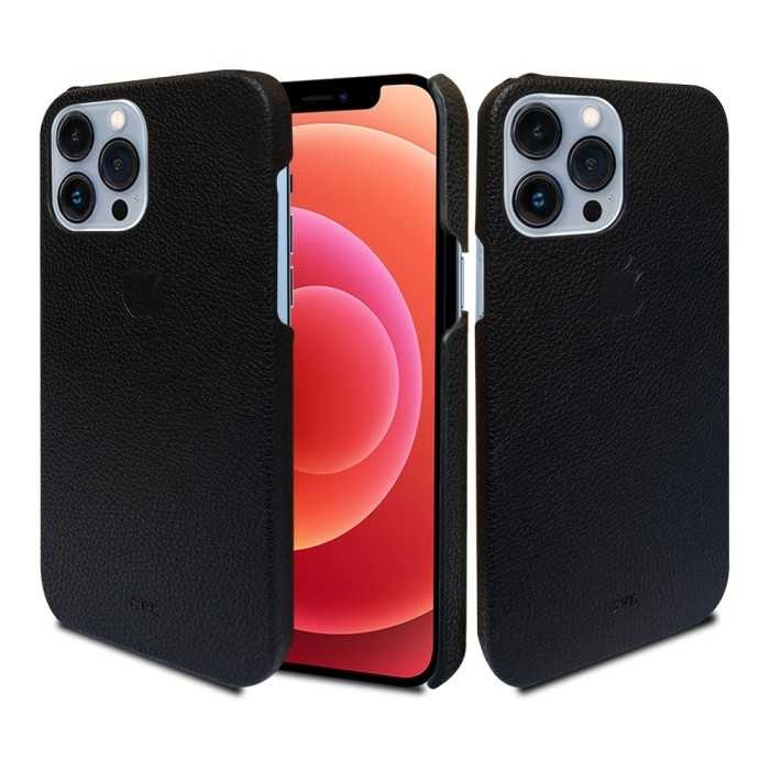 Hardcase SVL Vintage Iphone 13 Pro Max Leather case Microfiber - Hitam