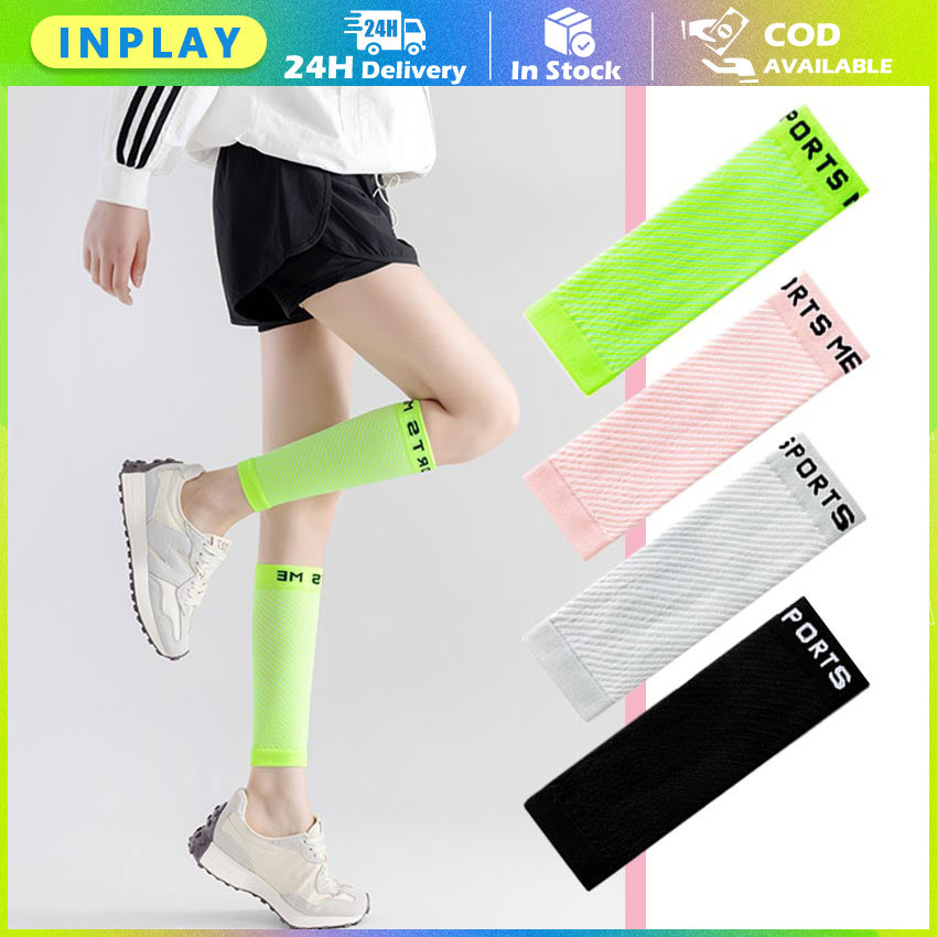 1 Sepasang Deker Betis Kompresi - Deker Olahraga Pelindung Kaki untuk Lari, Trail, Sepeda, Basket, d