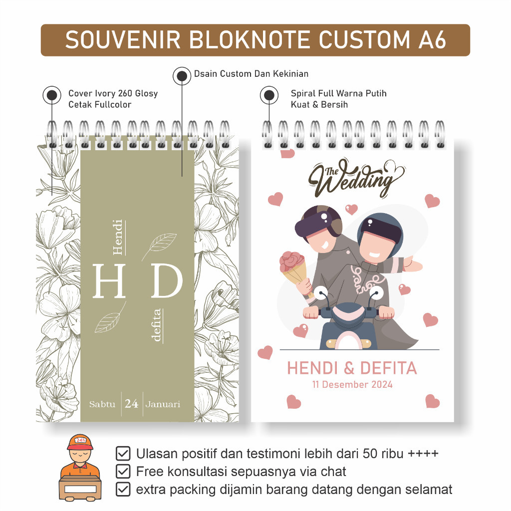 

Note book custom (A6 ) / Note custom / Souvenir Note Book Pernikahan murah / Blok Note / souvenir murah cepat / souvenir nikah