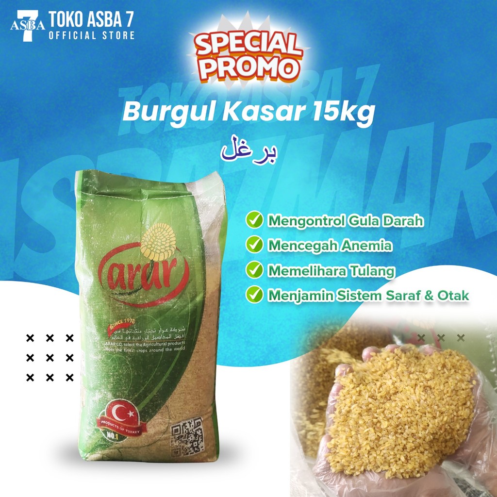 

ARUR BURGUL GANDUM KASAR 15 KG