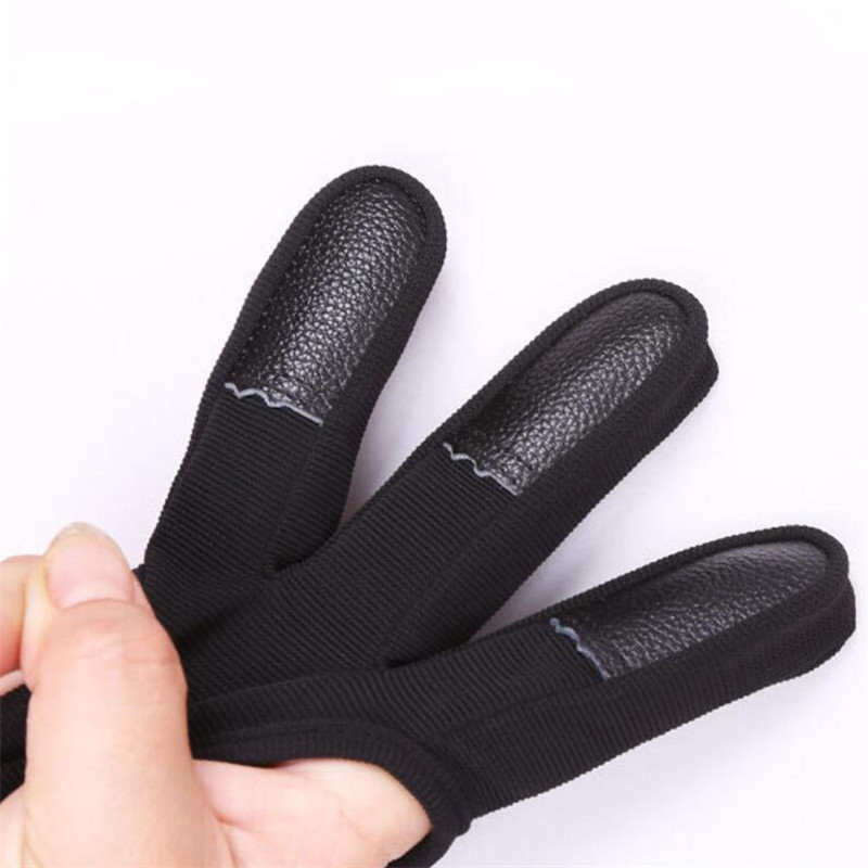 Archery Three-finger Gloves Hunting Shooting Protection Gloves Beginners Hand Guard Protector Glove 