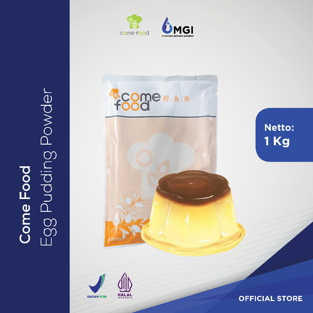 

. Comefood Silky Pudding EGG Powder Bubuk Puding 1kg