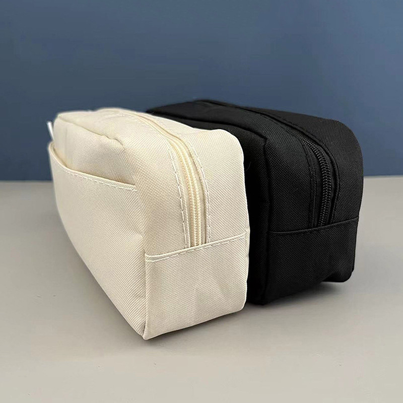 

New 1PC Large Capacity Pencil Case Solid Color Pen Pouch Student School Supplies Stationery Storager Box