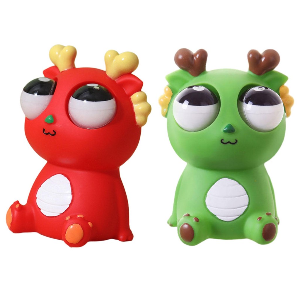 

Cartoon Big Eyes Dragon Toy Unbreakable Raised Eyes Animal Toy for Boys Girls Teens Adults Birthday Gifts Goodie Bag Filler