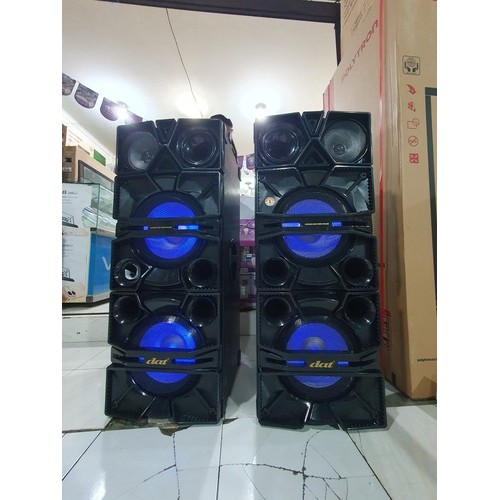 Speaker Active DAT DX-122 12 inchi Double Subwoofer Speaker Bluetooth Speaker super Bass  4.8