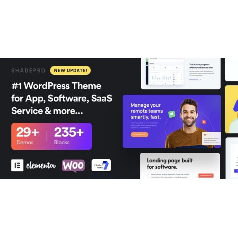 ShadePro v3.6.3 – Startup & SaaS WordPress Theme WZM