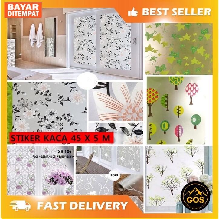 5 METER STICKER KACA JENDELA MOTIF SUNBLAST 45 CM X 5 METER STIKER