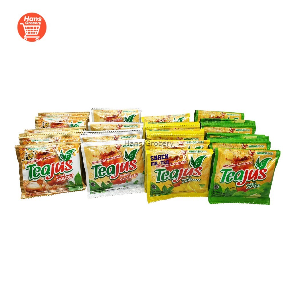 

Hans Tea Jus Renceng - Minuman Teh Serbuk Instant- Netto 10 bks x 8 gr