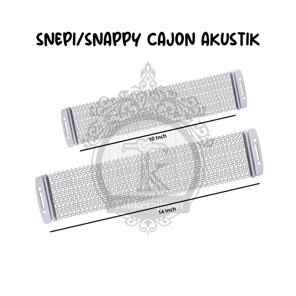 Snepi Snappy Senar Cajon Akustik Senar Drum Ukuran 10" 14" Inch