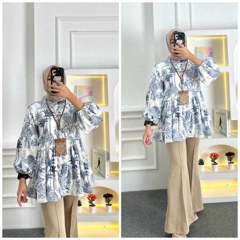 BC  - ZFS OOTD WANITA BLOUSE RISA / MIRSANY FLOWER SHAKILA BLOUSE / Aida Blouse BabyDoll LD 98 | BLO