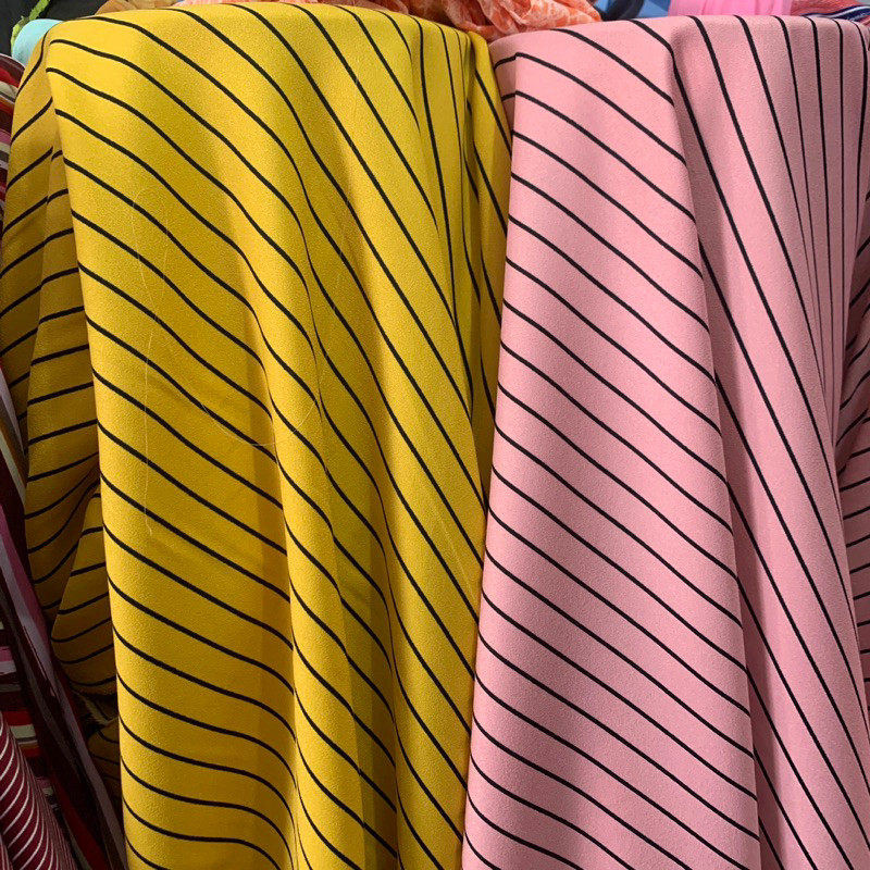 kain moscrepe motif salur - kain gamis moscrepe - kain bahan moscrepe salur - kain monalisa salur