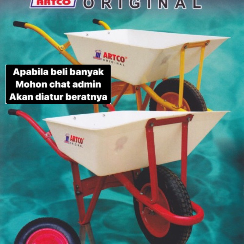 GEROBAK PASIR/GROBAK SORONG ARTCO ORIGINAL/ BAK PVC ASLI GEROBAK PASIR DIJAMIN AMAN