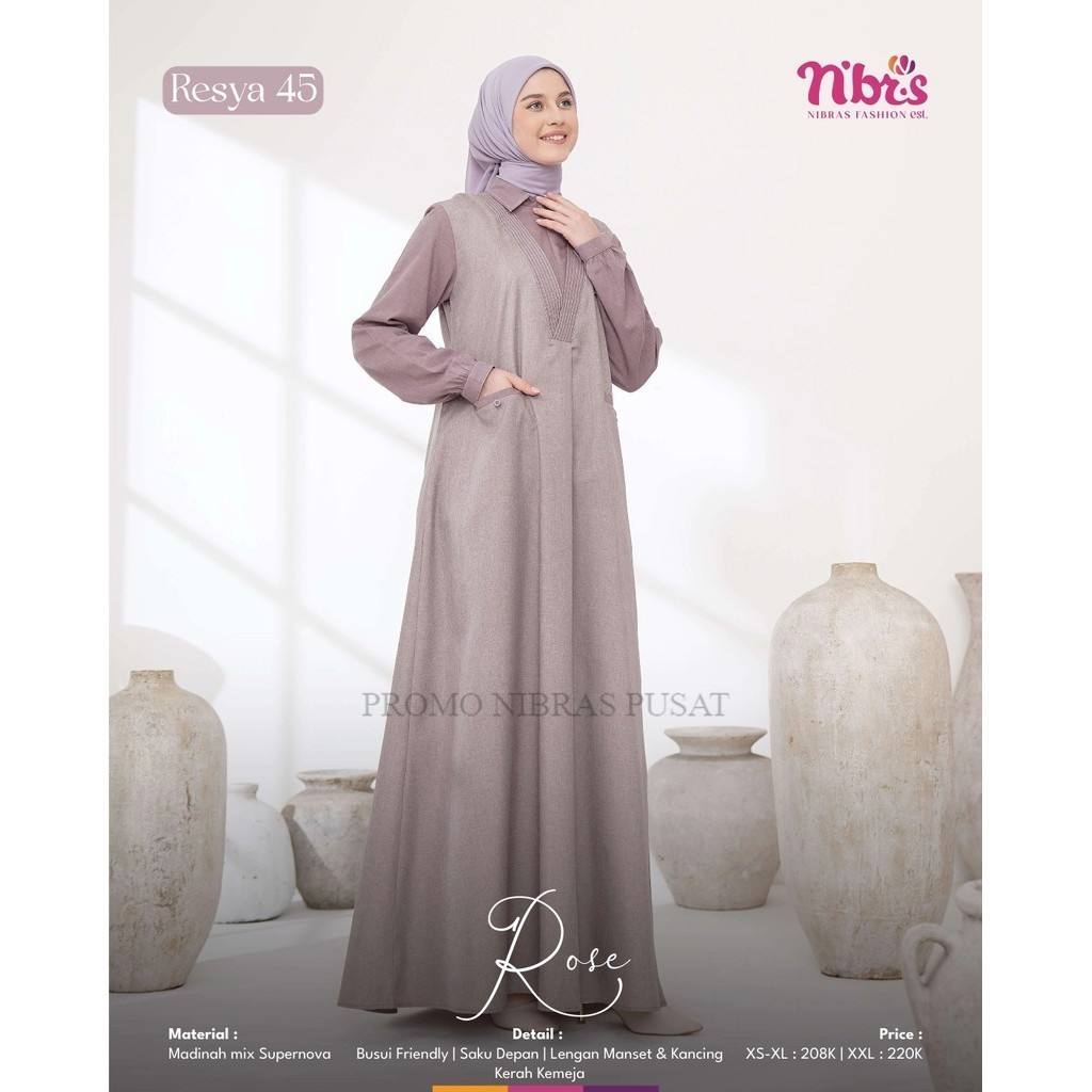 Promo Nibras Pusat - Gamis Resya 45 Dress Terbaru Supernova