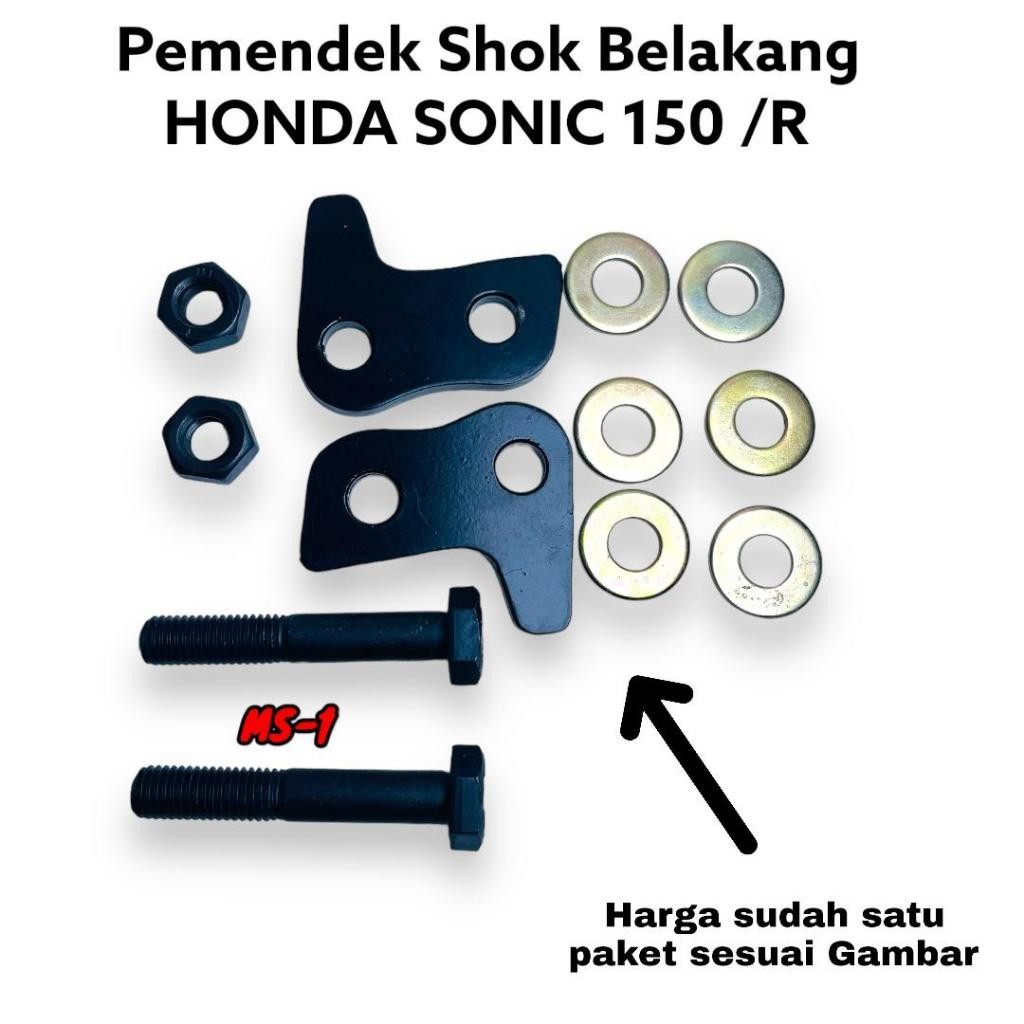 Perendah Shok Belakang Honda Sonic 150R | Shockbreaker Pendek Honda Sonic | Shock Pemendek Sonic 150
