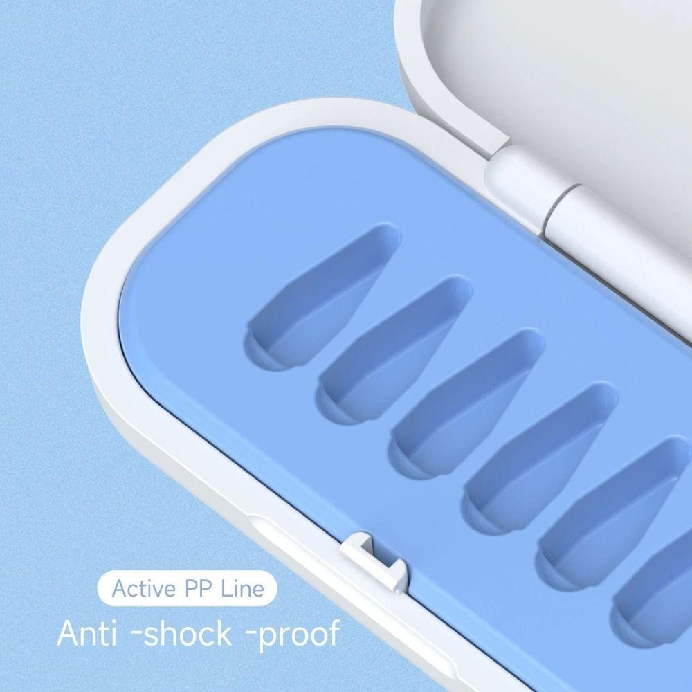 

HJK Pencil Tips Storage Box For Apple Pencil Slot 5 Anti-scratch Protective Case Nibs Organizer Box