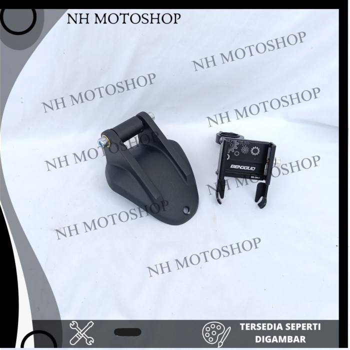 PAKET HOLDER GPS HP NMAX TURBO NMAX NEO S NMAX NEW 2024 PHONE HOLDER BG ALUMUNIUM STANG MOTOR BRAKET