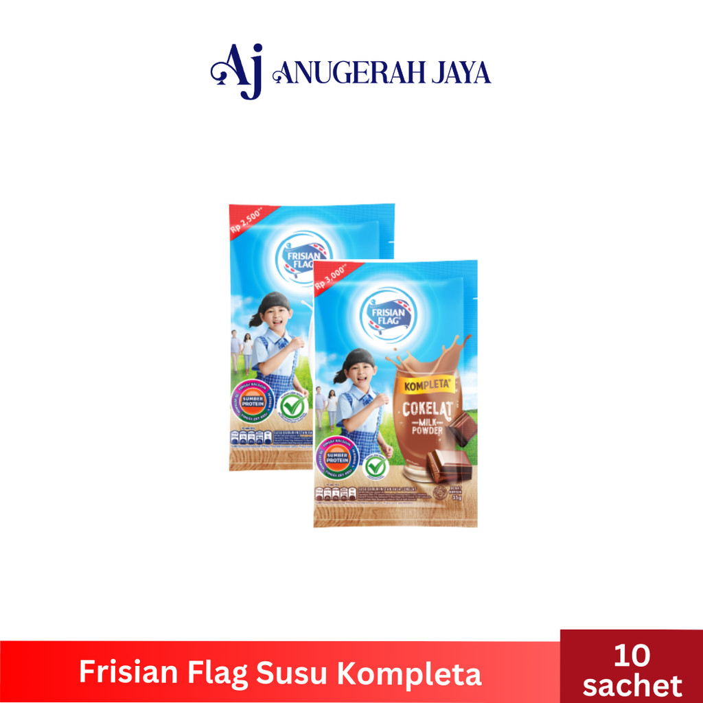 

Frisian Flag Susu KOMPLETA bubuk ( 1 renceng = 10 sachet)