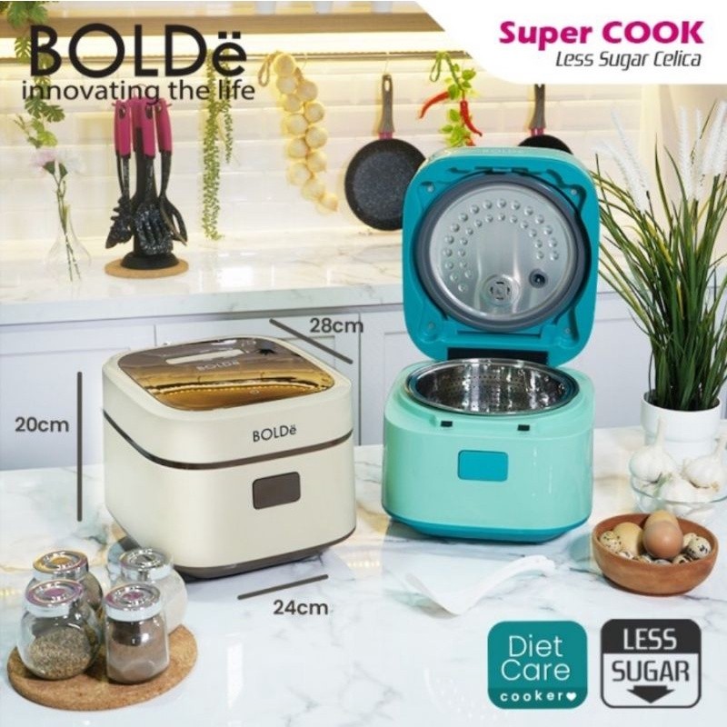 Bolde Super Cook Less Sugar Celica 1,2L - Low Carbo Bolde Rice cooker Bolde Low Cabo