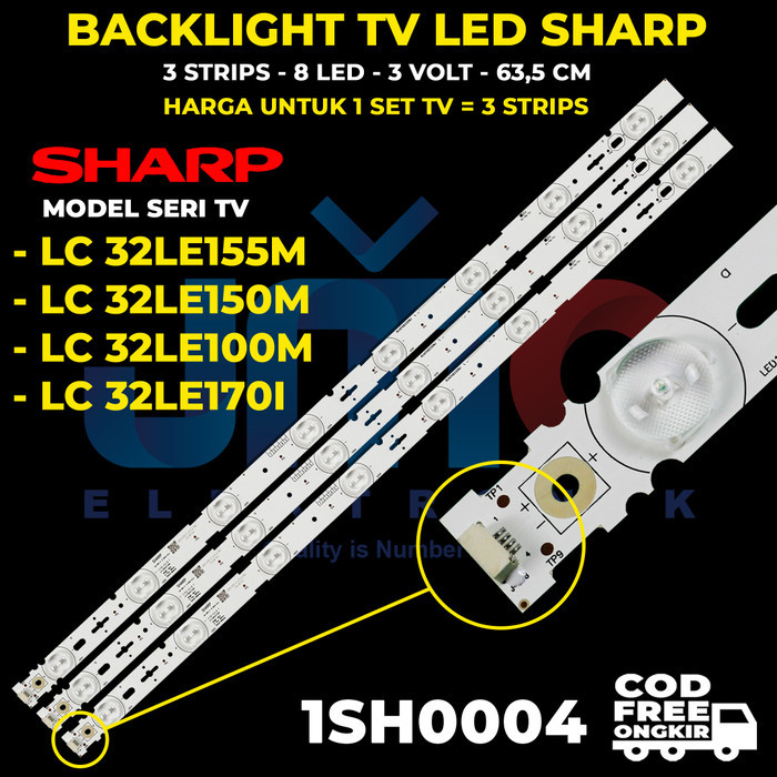 Backlight Tv Sharp Lc32le155m Lc32le107i Lc32le100m Lc-32Le155m
