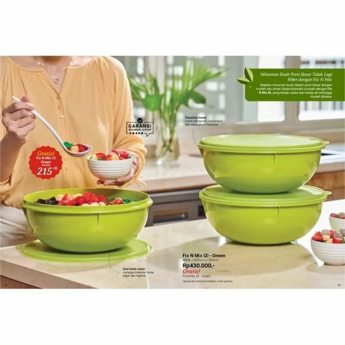 Baskom besar tupperware fix n mix (1)