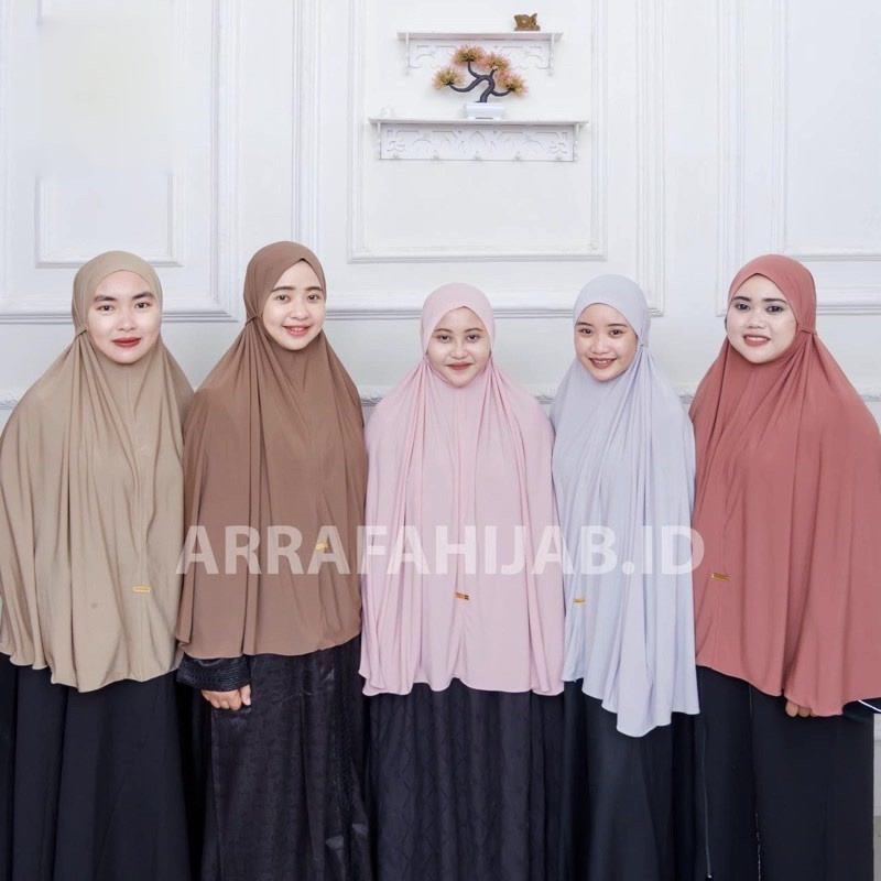Arrafahijab_HIJAB BERGO SYAR'I JERSEY SETELLA ORI/PREMIUM NON PET JUMBO XXL / BERGO JERSEY TALI PREM