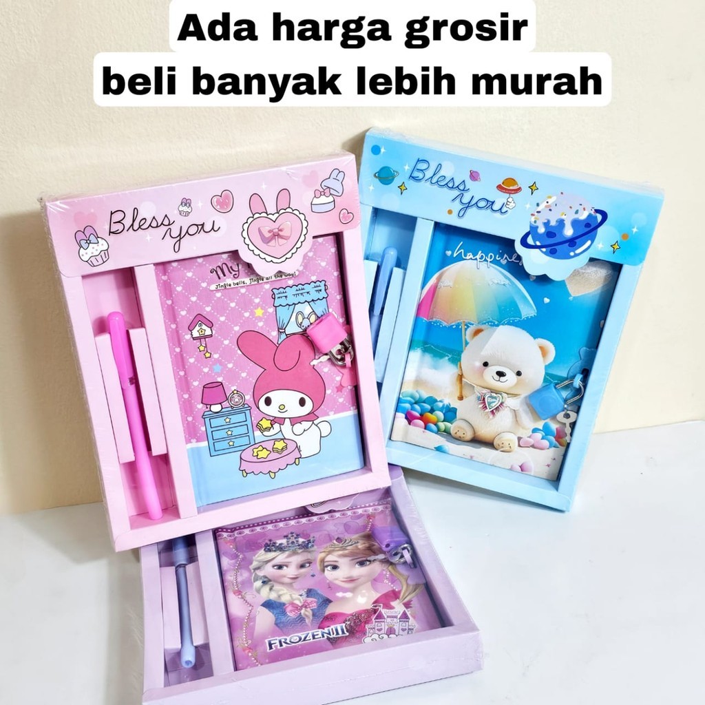 

MJ Diary Kunci + Pen 64K/Buku Kenangan/Buku Catatan
