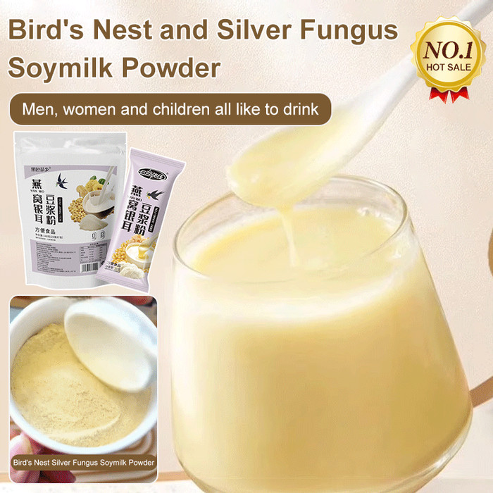 

Bird's Nest Silver Fungus Soymilk Powder breakfast/Susu Bubuk Kedelai Tremella Sarang Burung/Minuman Seduh Sarapan/Susu Kedelai Tanpa Masak//Minuman Sehat