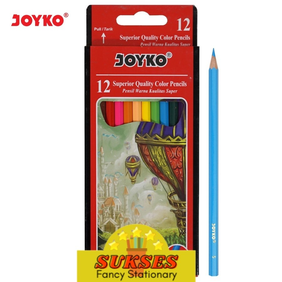 

Pensil Warna Joyko 12 Warna / CP-100 Color Pencil