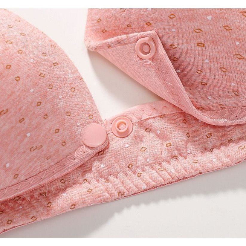 IMONO BH busui Bra Menyusui Tanpa Kawat Baju Menyusui Bahan Katun BH Kancing Depan Bra73