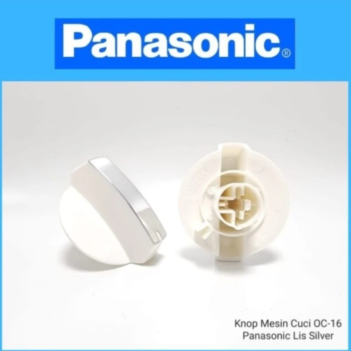 

KNOP KENOP MESINCUCI 2TABUNG PANASONIK LIST SILVER Ori