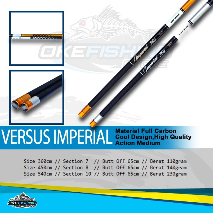 Joran Tegek Versus Imperial - High Quality & Full Carbon - 450cm