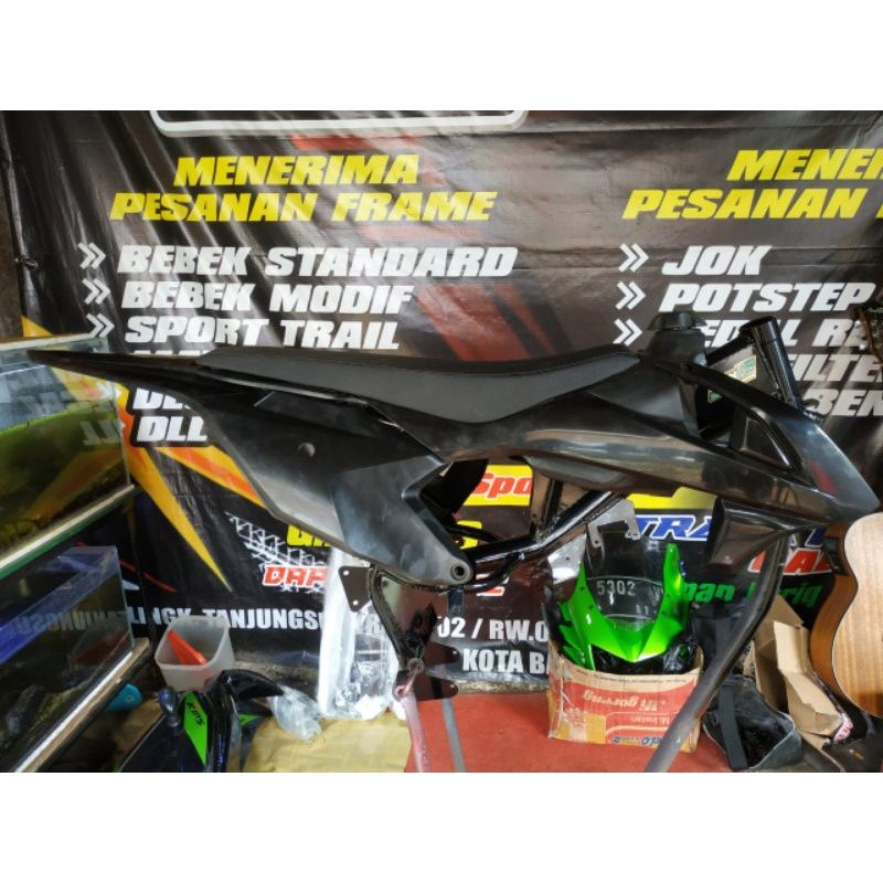 rangka trail bebek modif plus body seat ktm85 2020